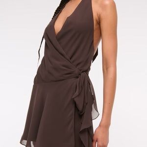 Abercrombie Draped Halter Mini Dress